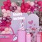 Hot Pink Balloon Garland Kit Princess Party Decorations(Hot Pink)